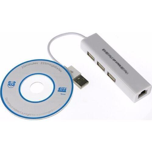 Micro USB to Network LAN Adapter Ethernet RJ45 with 3 Port USB 2.0 HUB Adapter for Android tablets RD9700 IC