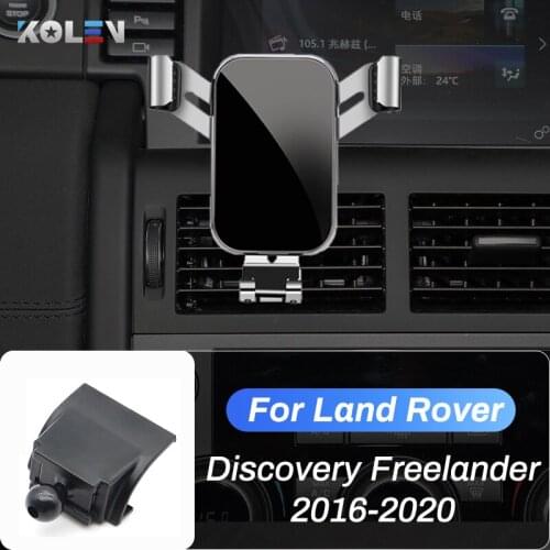 Car Mobile Phone Holder For Land Rover Discovery Freelander F 2016-2020 Gravity Stand Air Vent Navigation Bracket Accessories