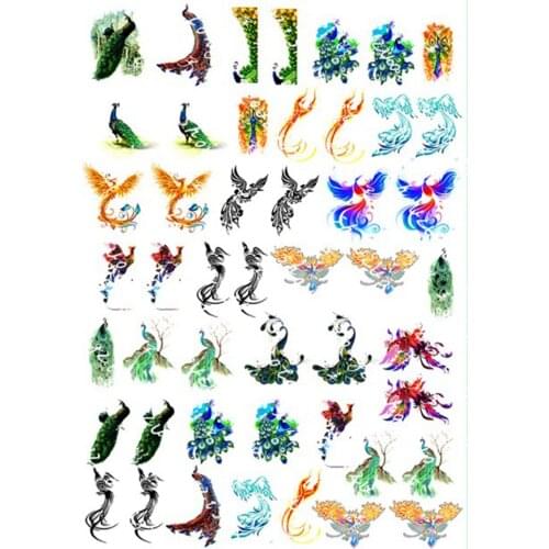 GLADZGT 2pcs/lot Peacock Phoenix transparent material With use of epoxy Mold Making Mould Jewelry Tool filling for DIY jewelry