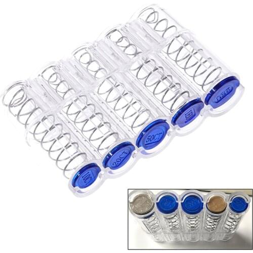 Creative Storage Coins Purse Storage Box Euro Coin Dispenser Coin Holder Case