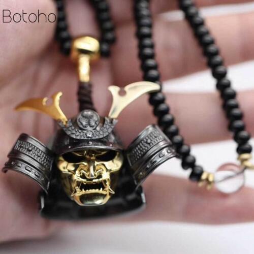 New Robbery Ghost Warrior Japanese Samurai Undead Sterling Silver S925 Pendant Men and Women Domineering Necklace free delivery