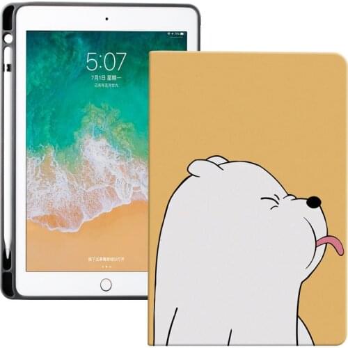 Soft Silicone Back Cases Cute Bear iPad Case For iPad Pro 11 2020 Protective Cover iPad 7th Generation Case Air 1 2