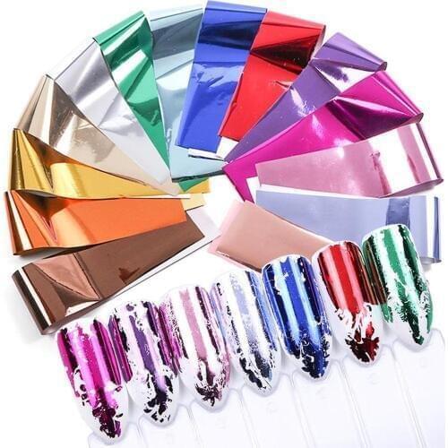14Sheets Multi Colors Star Nail Art Stickers Adhesive Manicure Tips Nail Art Decorations Easy to Use Metallic Easy to Remove