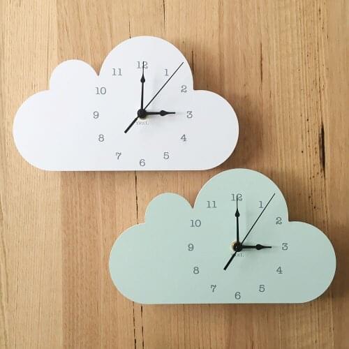Home Furnishing Cloud Silence clock wall decoration clock for kids room boy room wall decor