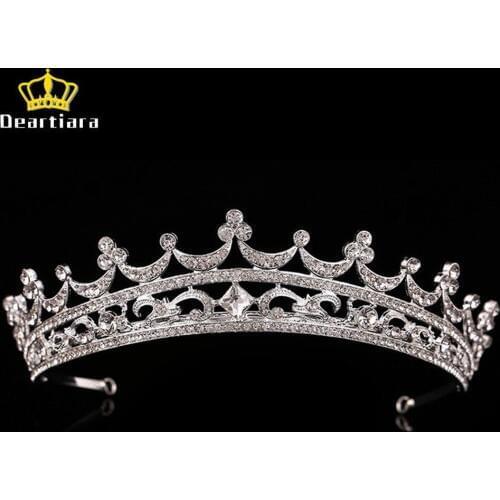 Deartiara Princess Tiara Crown Crystal Headbands for Wedding Prom Birthday Party