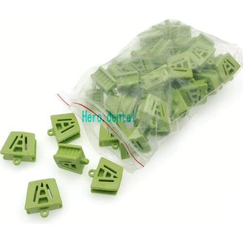 Dental Mouth Props Bite Blocks Tongue Piercing Silicone Green Medium (Bag of 50)
