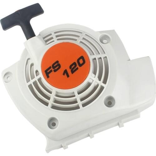 Recoil Starter Assembly for FS120/200/250 Engine Lawn Mower Pull Starter with Retractable Spring Pull Cord Grass Cutter Part