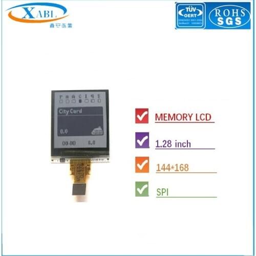 1.28 inch LCD TFT Black and white Screen SPI 8Bit parallel Interface full view Temperature measuring gun Watch display