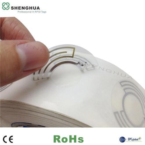 1000pcs/roll Short Reading Distance UHF RFID Disc Tag One Side Adhesive Paper Roll RFID Label for CD DVD Management