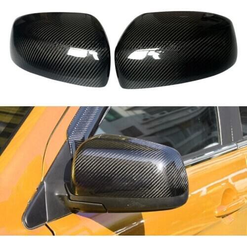 2Pcs/Set Plastic Black Car Rearview Mirror Cover Cap Housing fit for Mitsubishi Lancer EX EVO X