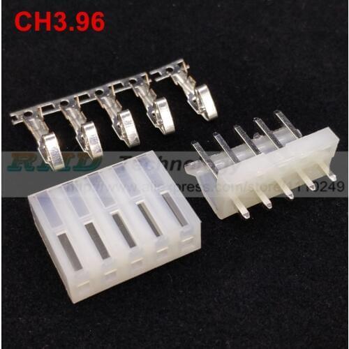 20set/lot CH3.96 2139 CH3.96-5P connector 3.96 mm 5 pin 20pcs Male header + 20pcs Female housing + 100pcs terminal,free shipping