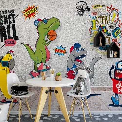 Milofi Custom 3D Wallpaper Mural Fashion Cartoon Animal Childrens Room Background Wall Decoration Painting Wallpaper Mural