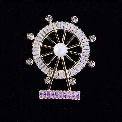 England Fashion Elegant Suit Brooch 202 Luxury Branded Pin for Coat Men Sailboat Rudder Brooches Jewelry Free Shipping