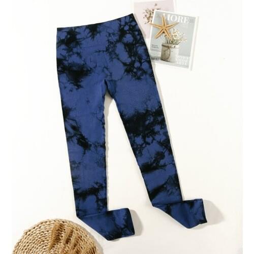 Leggings For Fitness Tie Dye Seamless Leggings Women Anti Cellulite Push Up Workout Sports Pants Women Printed Yoga Pants