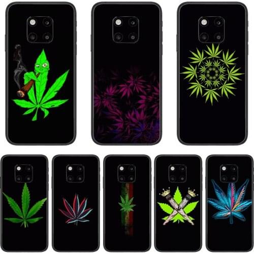 Botany Phone Case For Huawei mate 30 10 20 40 Lite Smart Z Pro Black Etui 3D Coque Painting Hoesjes case