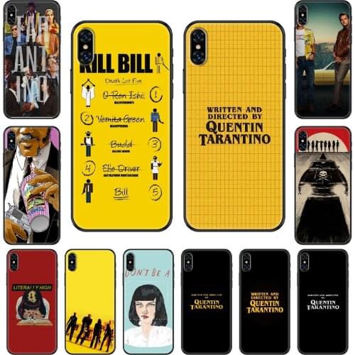 Written Directed Quentin Tarantino Phone Case Cover Hull For iphone 5 5s se 2 6 6s 7 8 12 mini plus X XS XR 11 PRO MAX black