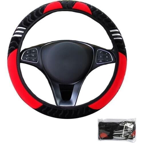Car Auto Steering Wheel Cover Wrap Without Inner Ring 5 colors Suitable for 37 - 38 cm M Size Steering-Wheel Fashion Girl Women
