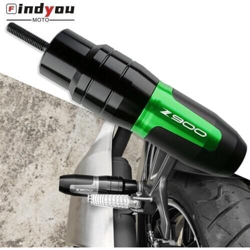 For Kawasaki Z900 Z900RS 2017 2018 2019 Motorcycle CNC Black Aluminum Crash Pad Exhaust Slider proctection slider Protector