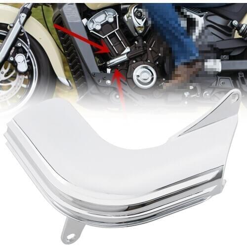 For Indian Scout 15-19 Motorcycle Black Chrome ABS Coolant Hose Cover Trim Protector Decorate Decal Accessories