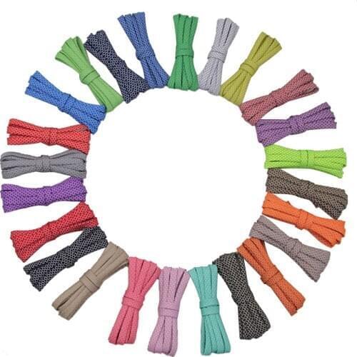 Coolstring 7MM Multi-color Reflective Fashion Shoelace Checked Plaid Cordon Canvas Sneaker Ropes For Air Jor 1 Zapatillas Mujer