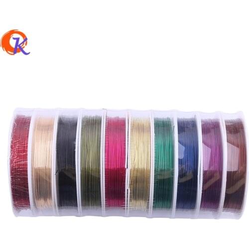 Cordial Design 0.4MM 10Rolls/lot Random Colors Metal Tiger Wire For Chunky Necklace Making For Jewelry Kit (1roll=80M)