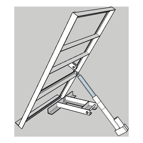 Dual axis solar tracker with slewing driver and actuator