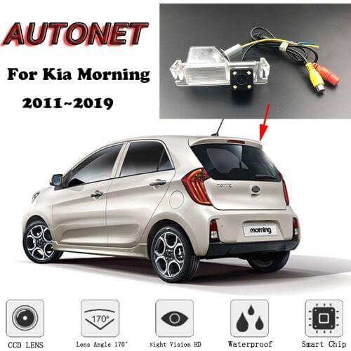AUTONET Backup Rear View camera For Kia Morning 2011 2012 2013 2014 2015 2016 2017 2018 2019 Night Vision license plate camera