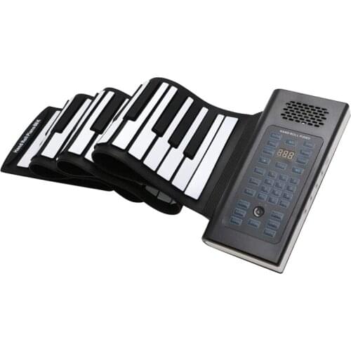 Hot-88 Keys Roll Up Piano Keyboard Portable Keyboard Piano Hand Roll Electric Piano Keyboard Forkids Adults Beginner EU Plug