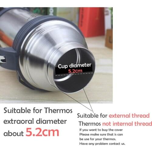 1 Pcs 5.2cm Thermo Cover Vacuum Bottle Lid Thermo Cup Outdoor Travel Cup Bullet Cover Drinkware VC