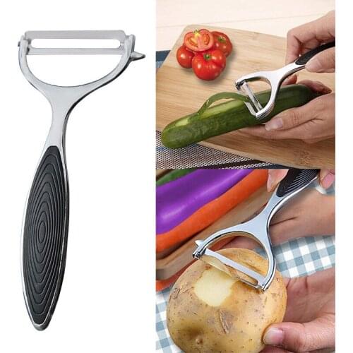 Kitchen Fruit Vegetable Peeler Stainless Steel Sharp Peeler For Potato Apple Carrot Veggie Fruit Non-Slip Handle Kitchen Gadget