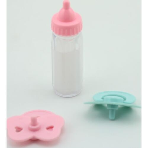 Reborn Baby Dolls Feeding Bottle Magic Disappearing Milk Dummy Pacifiers Set Bundle Kids Children Play Toys Accessories