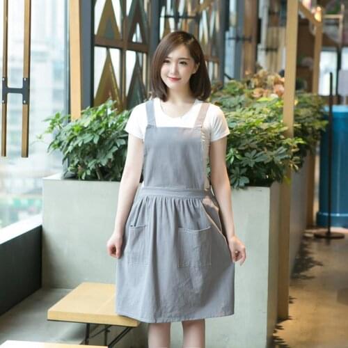 Fashion princess cooking kitchen apron single-layer household waist lady
