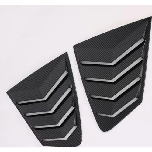 Car rear window grille shutter trim exterior accessories for mazda 3 sedan 2019 2020, ABS