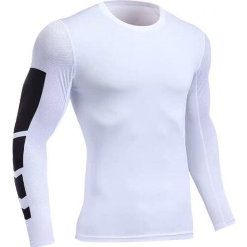 New Quick Dry Running Shirt Men Bodybuilding Sport Tights T-shirt Long Sleeve Compression t Shirt Men Fitness GYM Tshirt