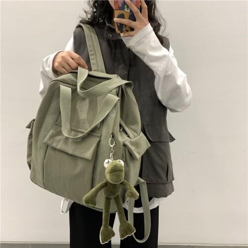 2021 New Ins Japanese Harajuku Girl Backpack, Mori Literature and Art Small Fresh Schoolbag Female Simple and Versatile Backpack