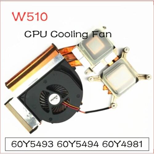 For Lenovo Thinkpad W510 Laptop CPU Cooling Heatsink&Fan FRU 60Y5493 60Y5494