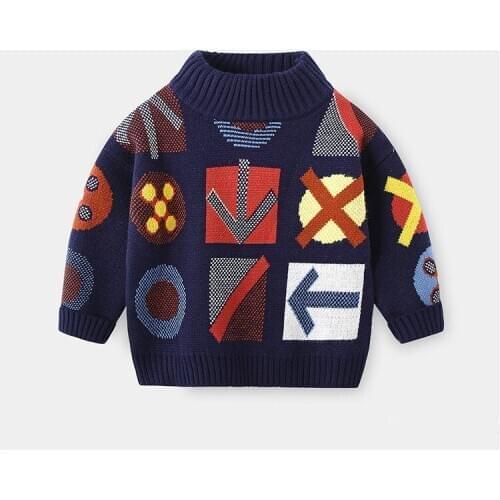 2020 Autumn Winter Kids Thicken Sweater Children New Year Clothing Boys Girls Cotton Pullover Baby Costumes SD96