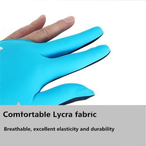 Mounchain 1pc Glove Three Fingers Glove Billiard Gloves Three Fingers Left Hand Breathable Glove Billiard Accessories