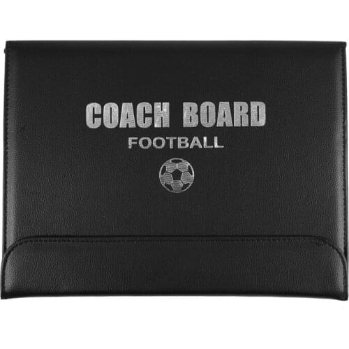 Portable Trainning Assisitant Equipments Football Soccer Tactical Board 2.5 Fold Leather Useful Teaching Board