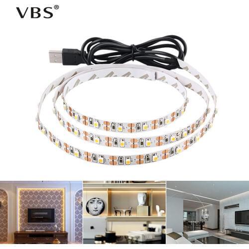 LED Under Cabinet Light White/Warm White RGB USB LED Strip Kitchen Closet Night Light Remote Home Wardrobe LED Diode Tape luz A1