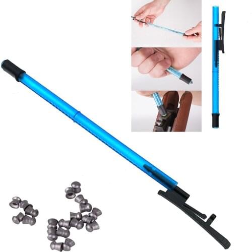 Tactics Magazines Loader Pellet Loader Pen For Air Rifle Gun Holds Semi-automatic 20 .177-cal Pellets