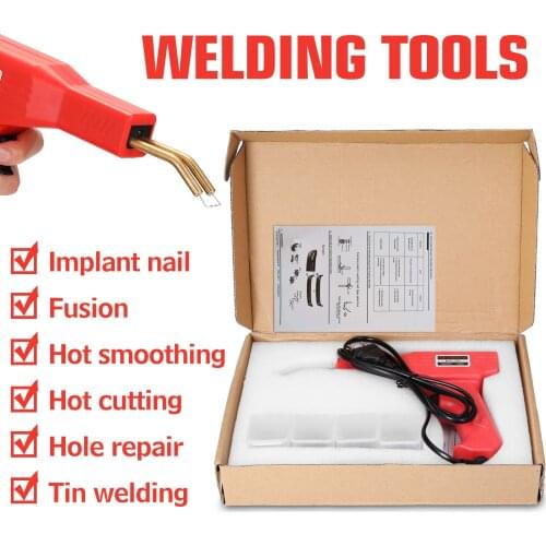 Handy Plastics Welders Garage Tools Hot Staplers Machine Soldering Iron Staple PVC Repairing Machine Car Bumper Repairing Tool