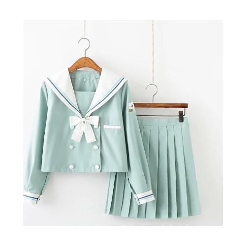 Student JK Uniforms Japanese School Uniform Japan Korea Sailor Suit Cosplay Costumes Anime Suit Pleated Skirt Girl Female Sets