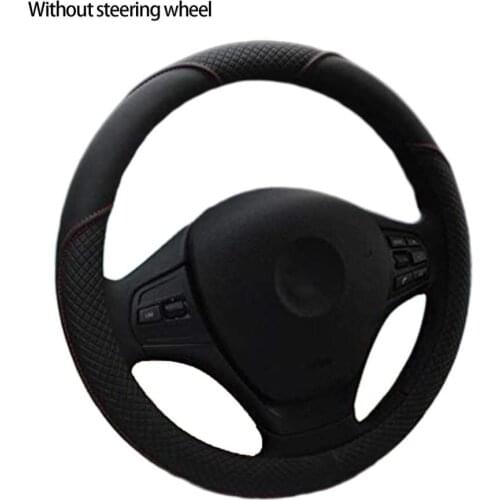 Universal Car Steering Wheel Cover Artificial Leather Woven Auto Parts Car Steering Wheel Cover Handle Accessories