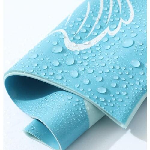 High Quality Swimming Caps Women Men Children Swim Pool Waterproof Silicone Diving Swimming Cap Protection Ear Swim Accessory