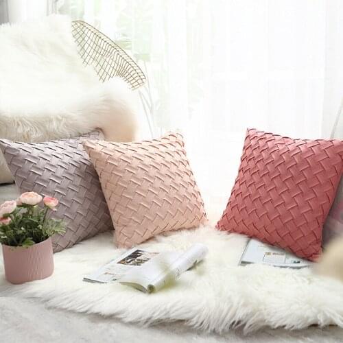 1 Piece Cushion Covers 45x45cm 35x50cm Handmade Plush Woven Cushion Cover Pillowcase Household Items Decor Home