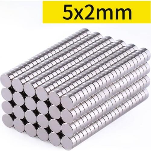 10/20/50/100pcs Neodymium Magnets 5mm x 2mm Round Rare Earth Ring Disk Strong Craft Magnets N35