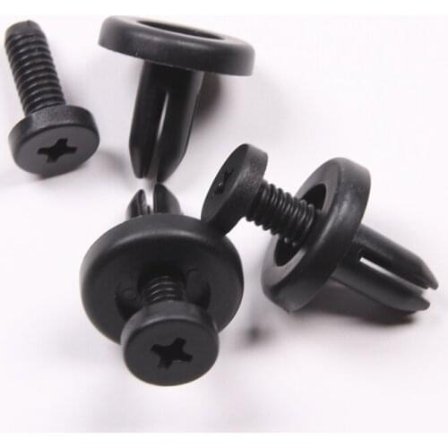 20Pcs 7MM Hole Auto Car Front Fender Liner Board Fender Swell Push Type Rivet Retainer Clip Fastener Fit For Honda Toyota Acura