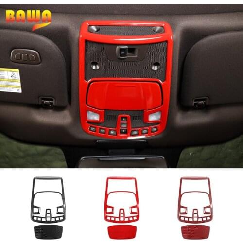 BAWA For Ford F150 2015+ Car Interior Accessories Parts Car Roof Reading Light Lamp Panel Decoration Cover Stickers Shell