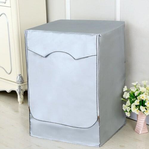 Automatic drum washing machine sunscreen waterproof cover dryer polyester silver dustproof washing machine cover